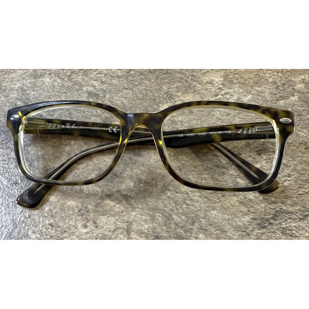 Ray-Ban RB5286 5082 Brown Tortoise Flex Eyeglasses Frame Only 53-18-140-35mm